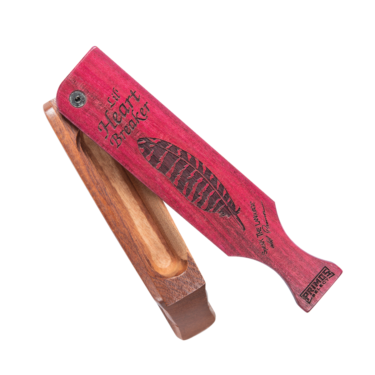 Primos Lil' Heartbreaker Turkey Box Call with purple heart wood lid