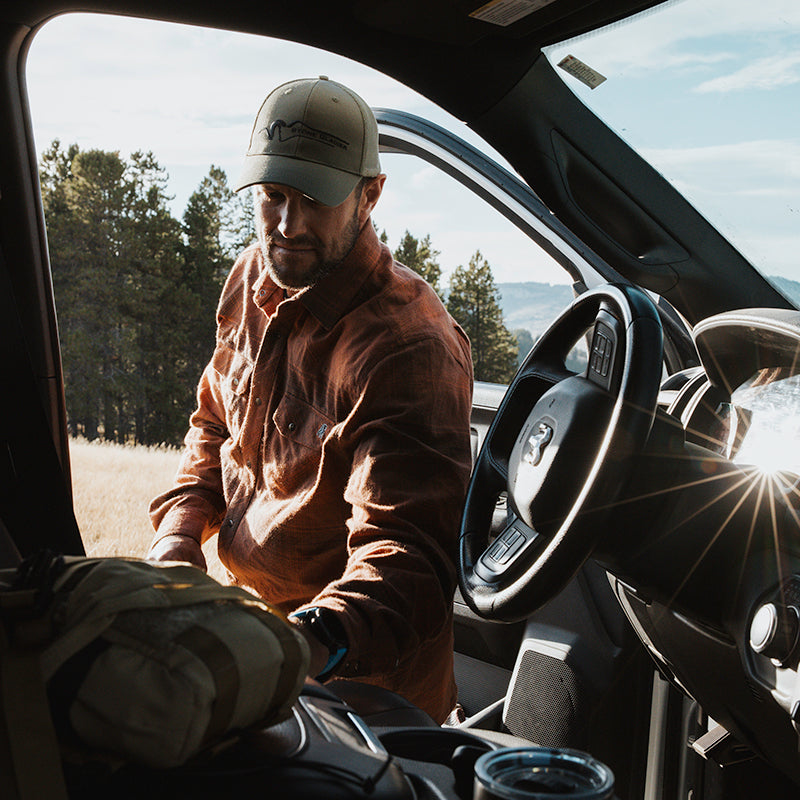 Stone Glacier Timber Butte Snap Shirt LS worn in the field