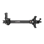 Axcel Achieve XP Variable Range 1.5 Recurve Sight, 9" UHM carbon bar, Black elevation rail and knob