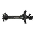 Axcel Achieve XP Variable Range 2.0" Compound target sight, 6" UHM carbon bar, black elevation rail and knobs, right-handed