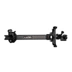 Axcel Achieve XP Variable Range 2.0" Compound target sight, 9" UHM carbon bar, black elevation rail and knobs, right-handed