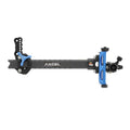 Axcel Achieve XP Variable Range Recurve Target Sight 2.0", 9" UHM carbon bar, blue elevation rail and knob