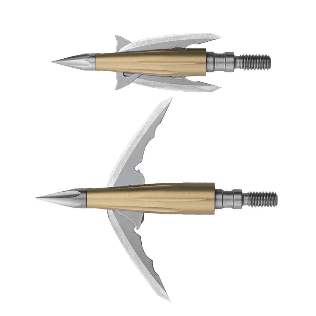 Beast Aluminum Broadhead, 125 grain, 2.3 in cut, on white