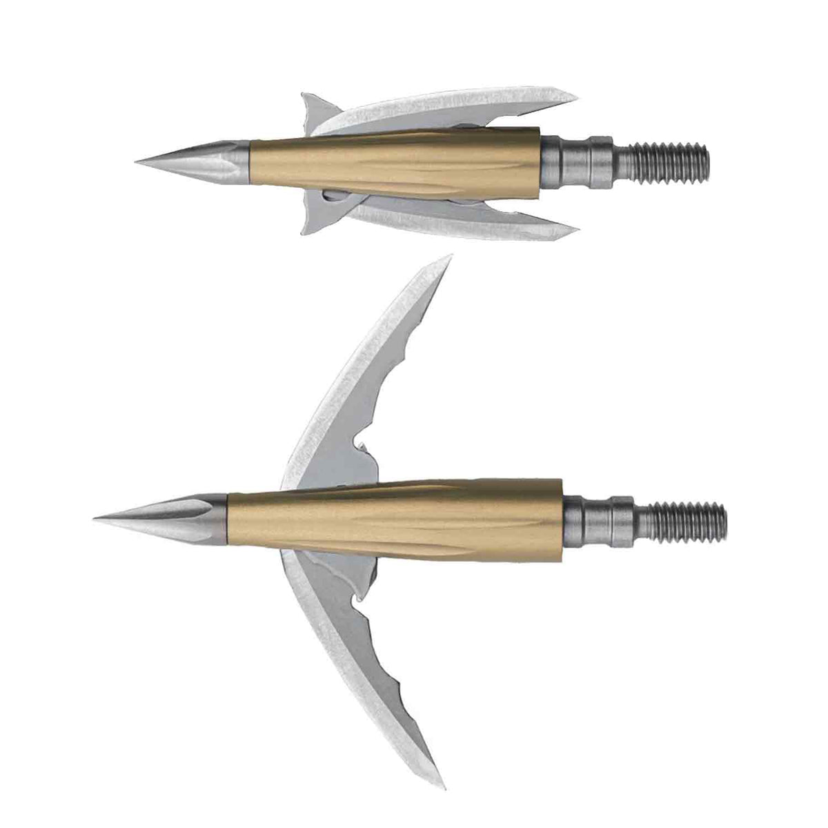 Beast Aluminum Broadhead, 125 grain, 2.3 in cut, on white