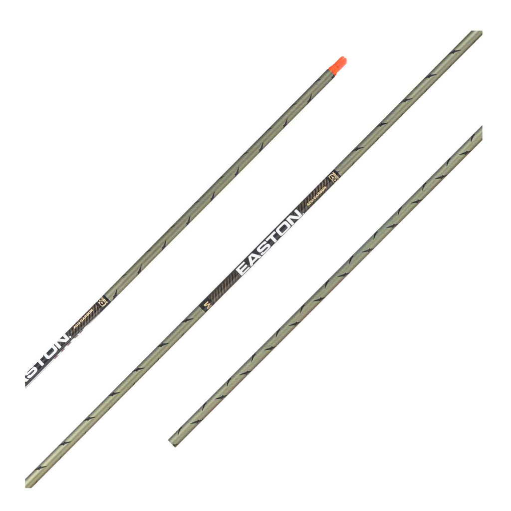Easton FMJ Max 5mm shafts with HIT inserts, OD green diamond plate finish