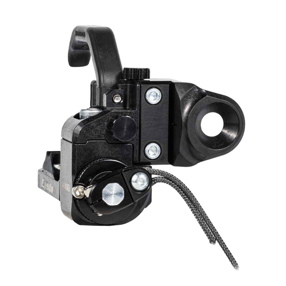 Hamskea Epsilon V2 arrow rest, side view showing the universal bracket