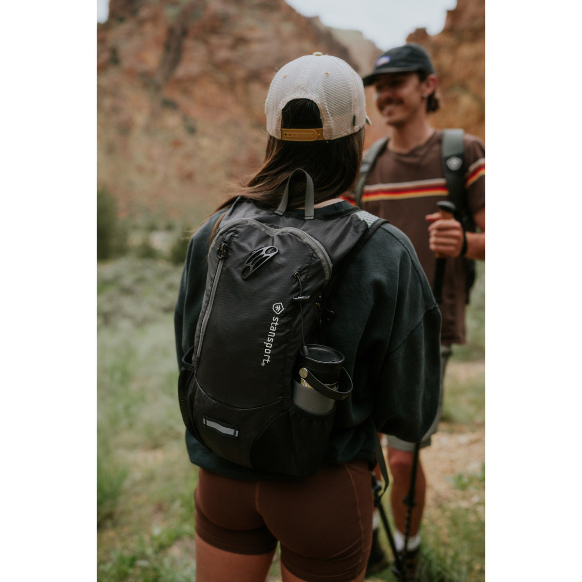Stansport 12 Liter Day Pack with Hydration Bladder - Black, view 4