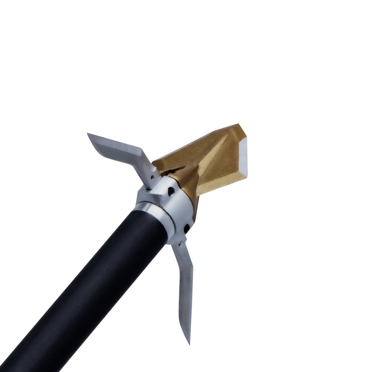 Ozcut Kreature broadhead with the expandable bleeder blades deployed