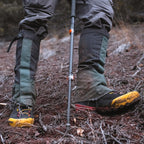 Stone Glacier SQ2 Alpine Gaiters, worn on both boots on the mountain