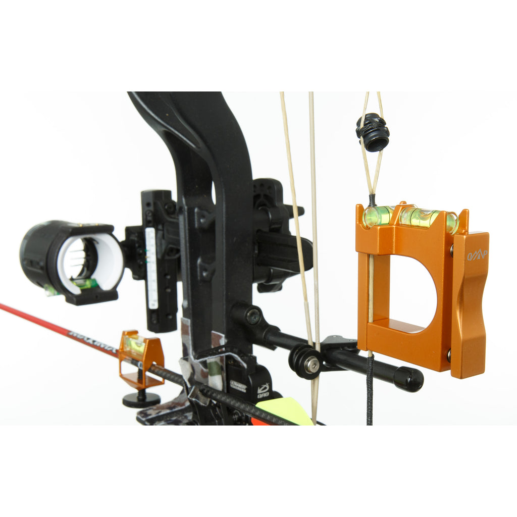 OMP Precision Bow and Arrow Level Kit in use on a bow