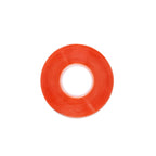 Roll of Bohning Premium Fletching Tape, red double-sided tape on a clear core