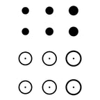 Gunstar Pro Series Rub-On Aiming Rings & Dots (Mongo)