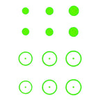 Gunstar Pro Series Rub-On Aiming Rings & Dots (Mongo)