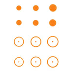 Gunstar Pro Series Rub-On Aiming Rings & Dots (Mongo)