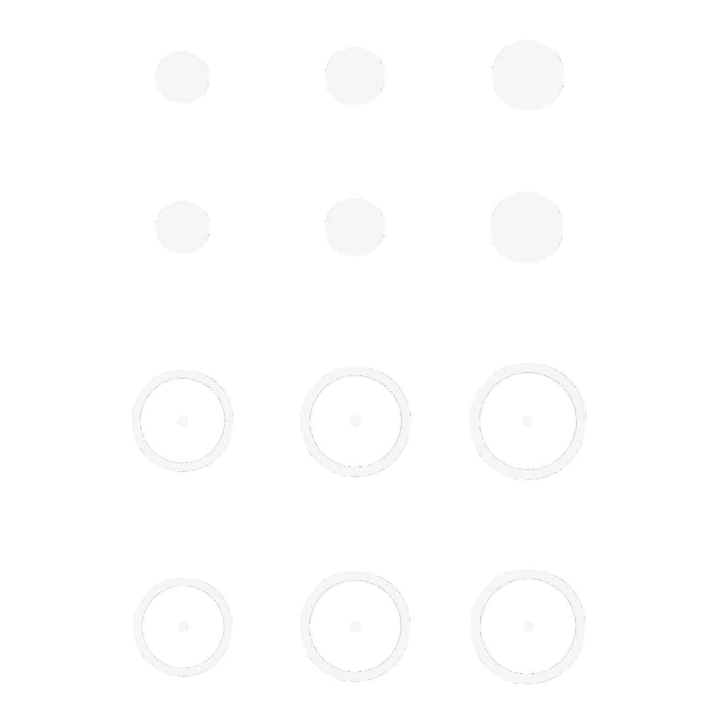 Gunstar Pro Series Rub-On Aiming Rings & Dots (Mongo)