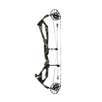 PSE Odin Carbon FDS compound hunting bow, Kuiu Verde, straight-on view
