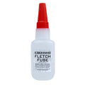 Bohning Fletch Fuse instant glue bottle, 0.5 oz, with red applicator cap