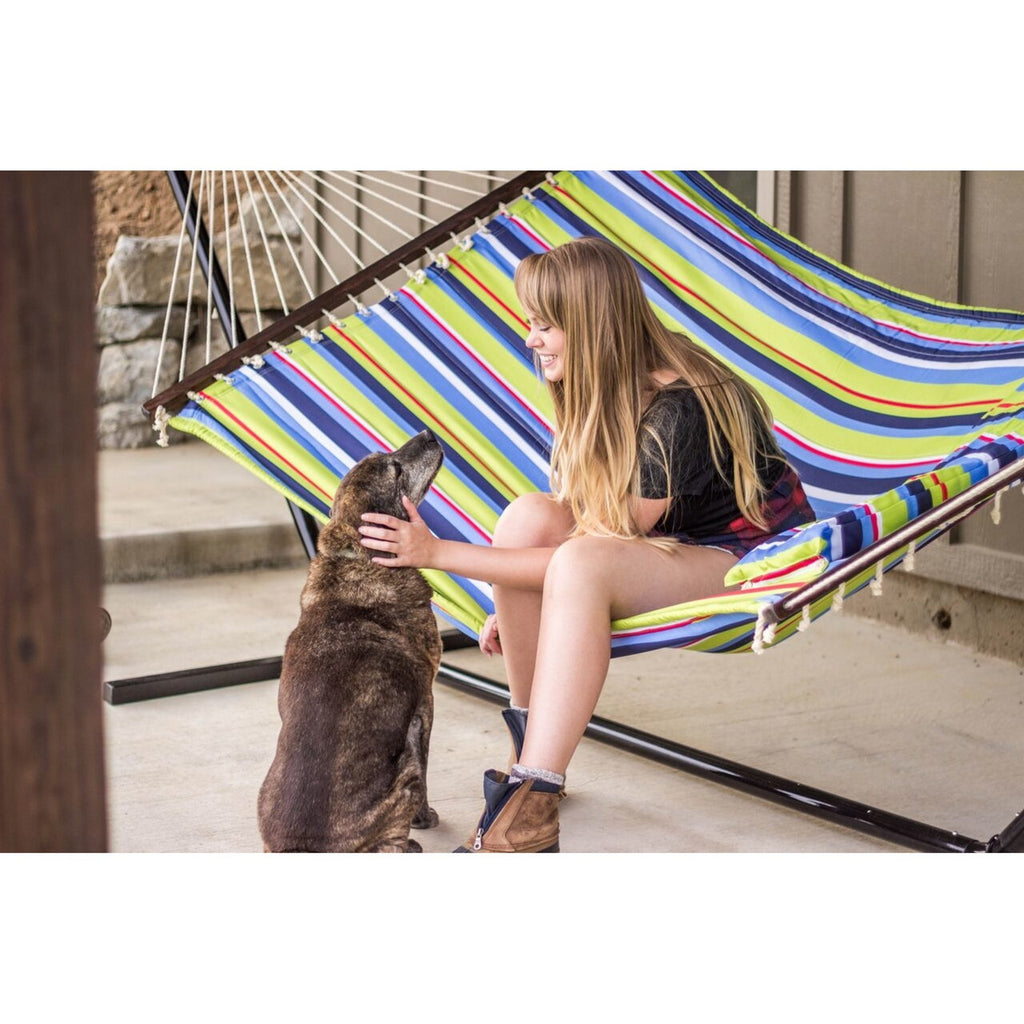 Stansport Antigua Double Polyester Hammock with Stand, view 4