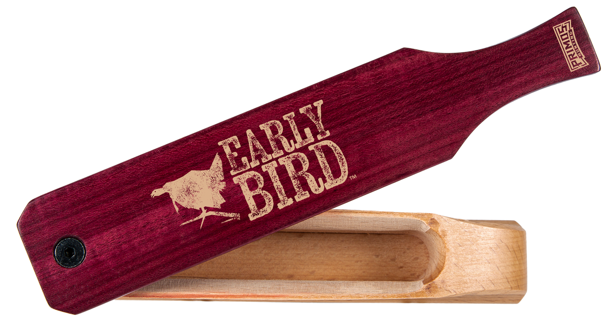Primos Early Bird Turkey Box Call in Purple Heart wood