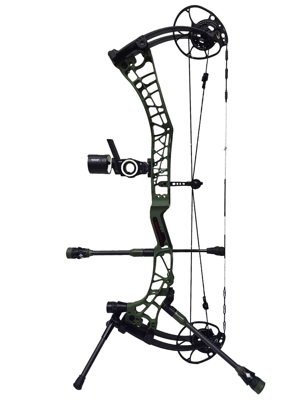Conquest 3K Carbon Weave Stabilizer, OD Green