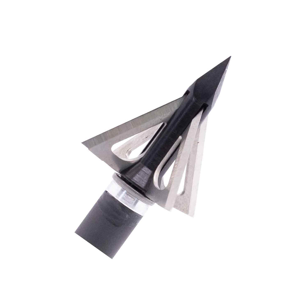 Slick Trick Magnum, short-profile four-blade broadhead head detail