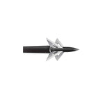 Slick Trick GrizzTrick 2, four-blade broadhead on arrow, 100 grain