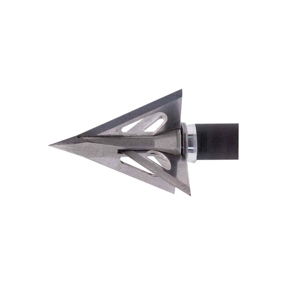 Slick Trick Wicked Trick, 1.25-inch four-blade stainless broadhead on arrow