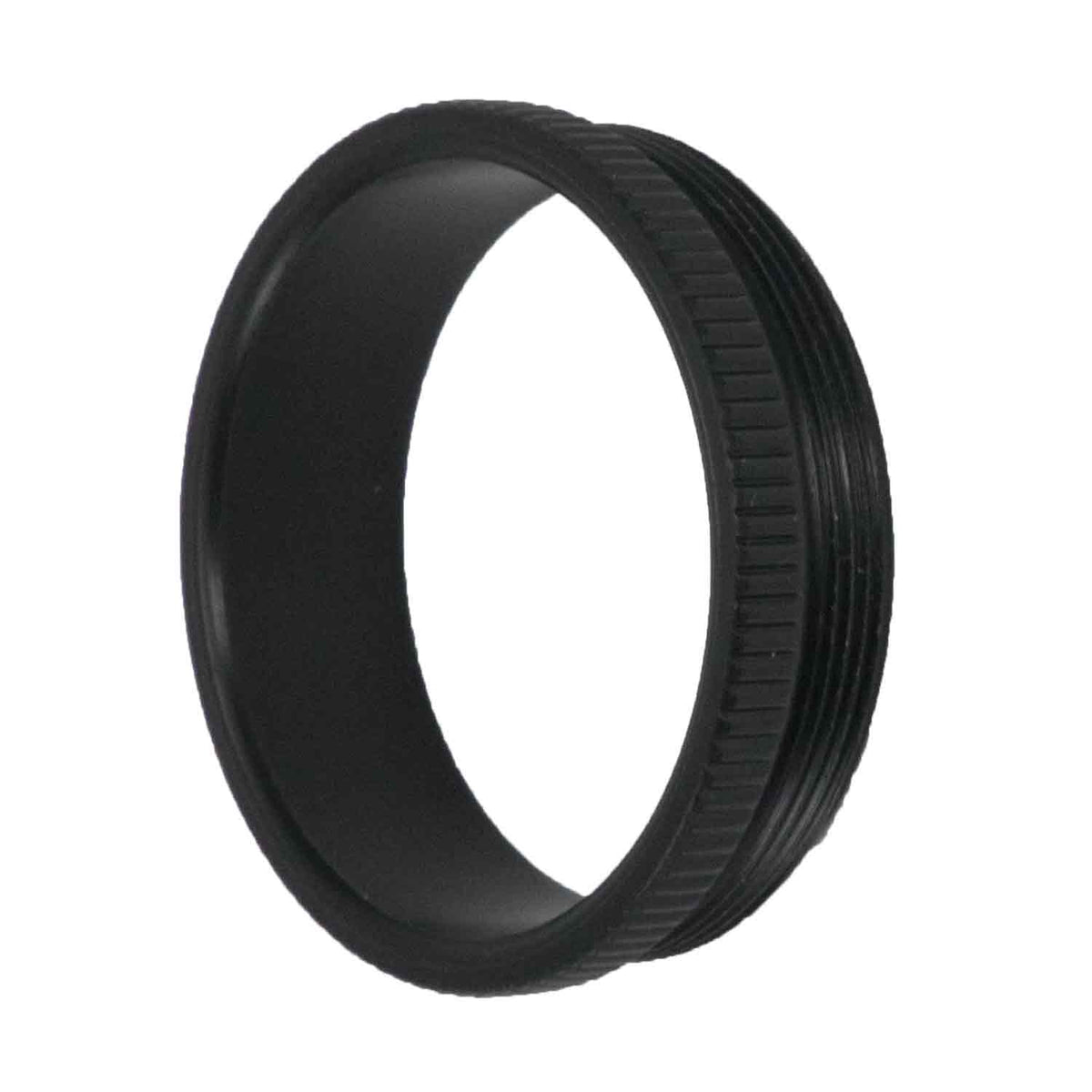 Axcel ArmorTech Lens Retainer, standard black anodized retainer ring, angled view