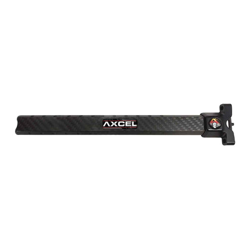 Axcel carbon sight extension bar, black, dovetail bar with bow mount block
