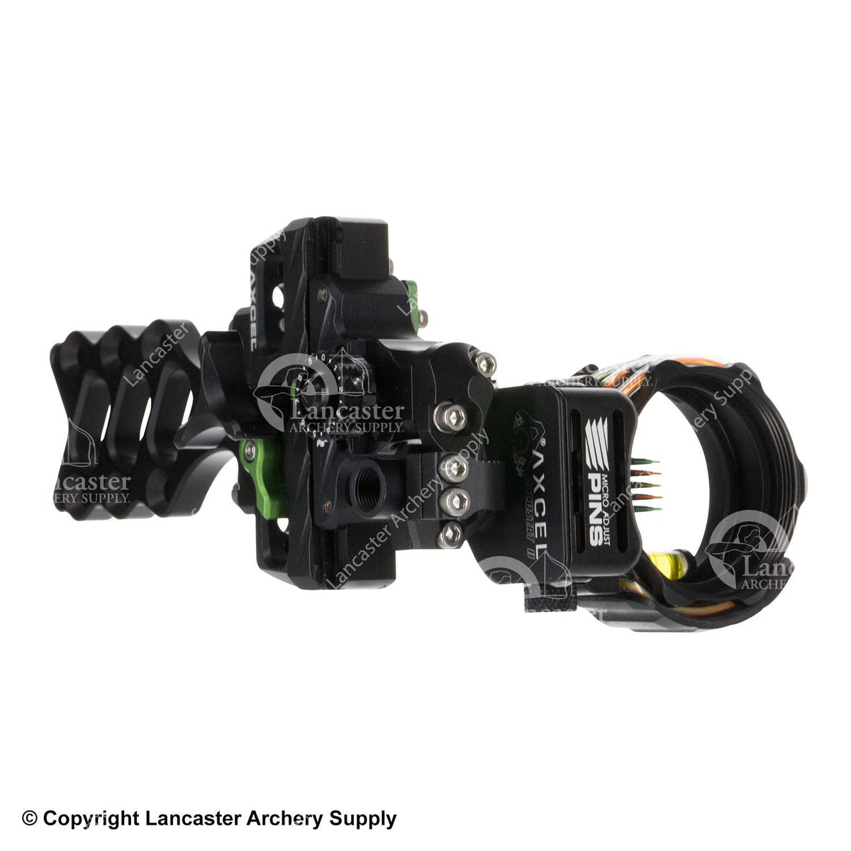 Axcel AccuHunter Non-Dampened slider sight with AccuStat II scope, 5-pin .010"