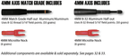 Easton Axis 4mm Long Range included components: 4mm 8-32 aluminum half-out and 4mm Microlite nock