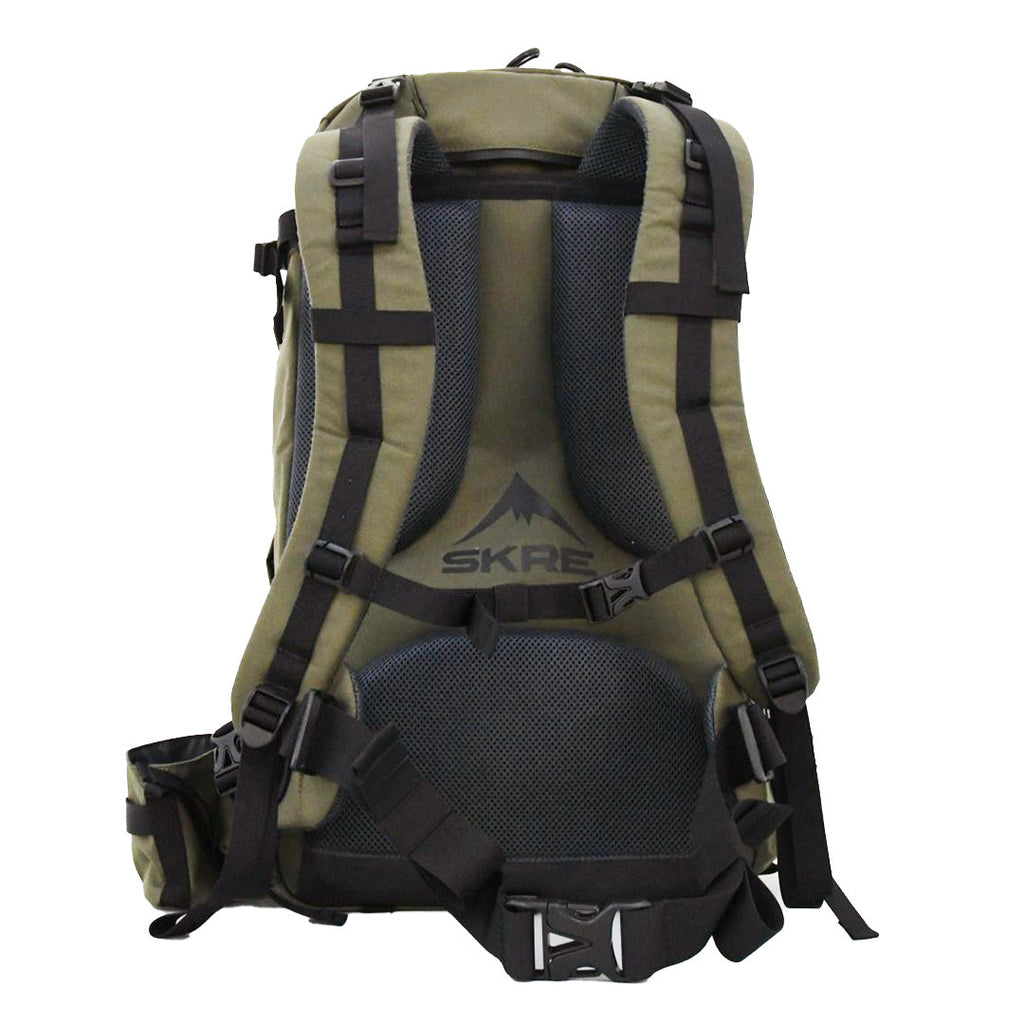 SKRE Timberline 2400 Pack, back panel and shoulder harness
