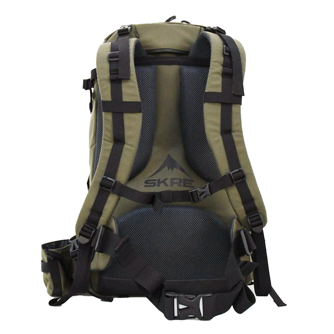 SKRE Timberline 2400 Pack, back panel and shoulder harness