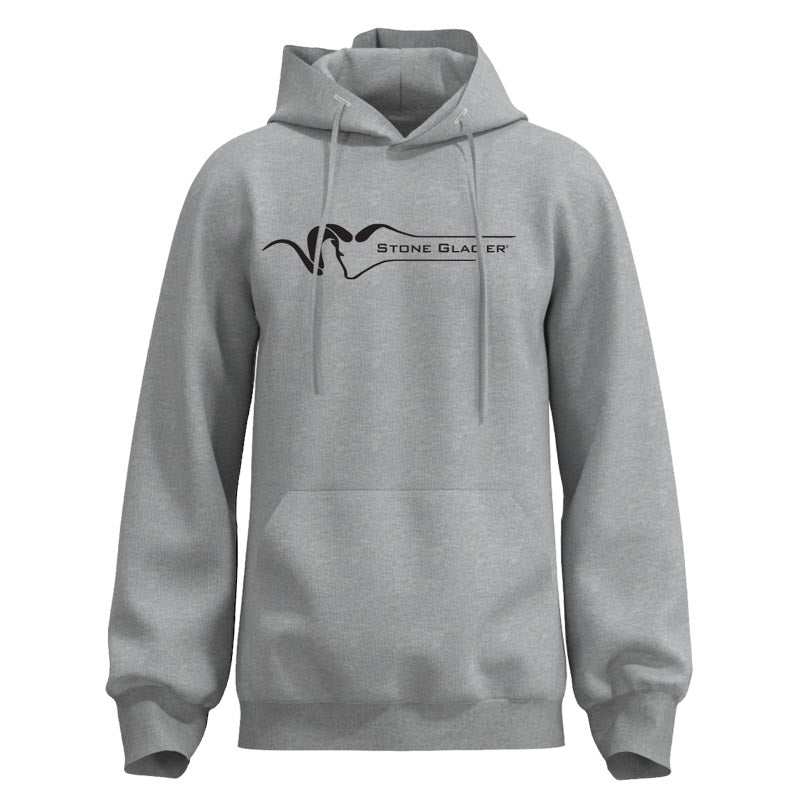 Stone Glacier Classic Hoody, Heather Grey, front