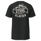 Stone Glacier Collision T-Shirt, Charcoal, back view