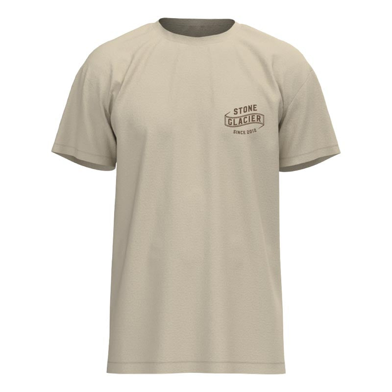 Stone Glacier Collision T-Shirt, Natural, front view