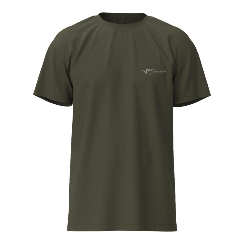 Stone Glacier Stone Stamp T-Shirt, Army Green, front view