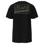 Stone Glacier Stone Stamp T-Shirt, Black, back view