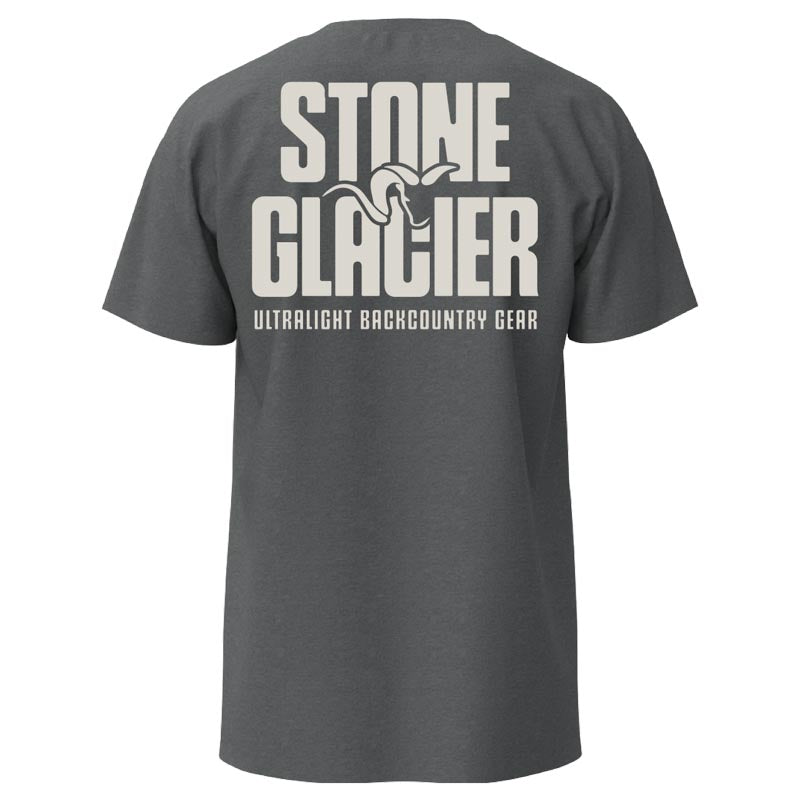 Stone Glacier Stone Bold T-Shirt, Athletic Heather, back