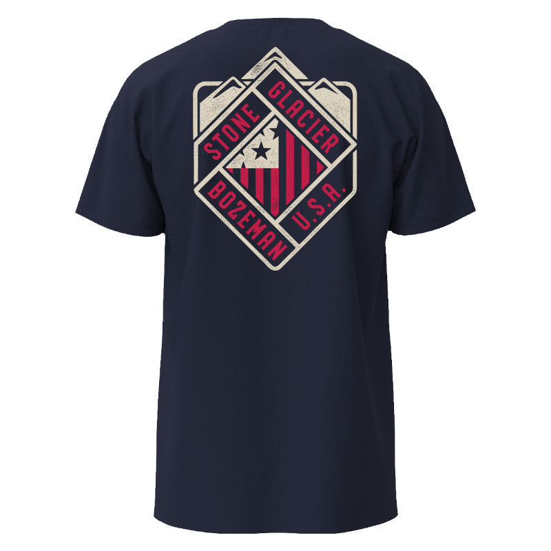Stone Glacier Patriot T-Shirt, Classic Blue back