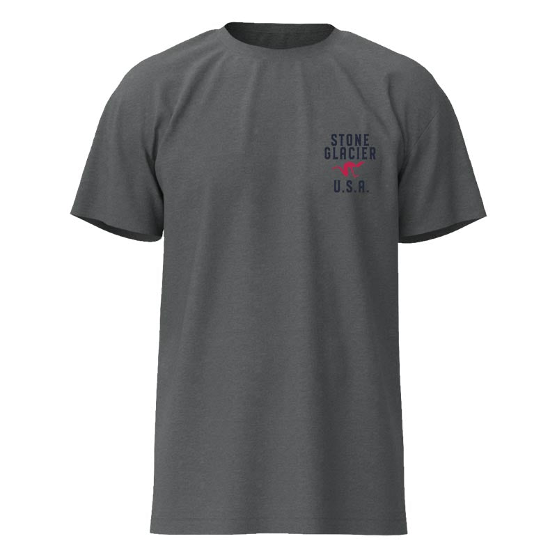 Stone Glacier Patriot T-Shirt, Athletic Heather front