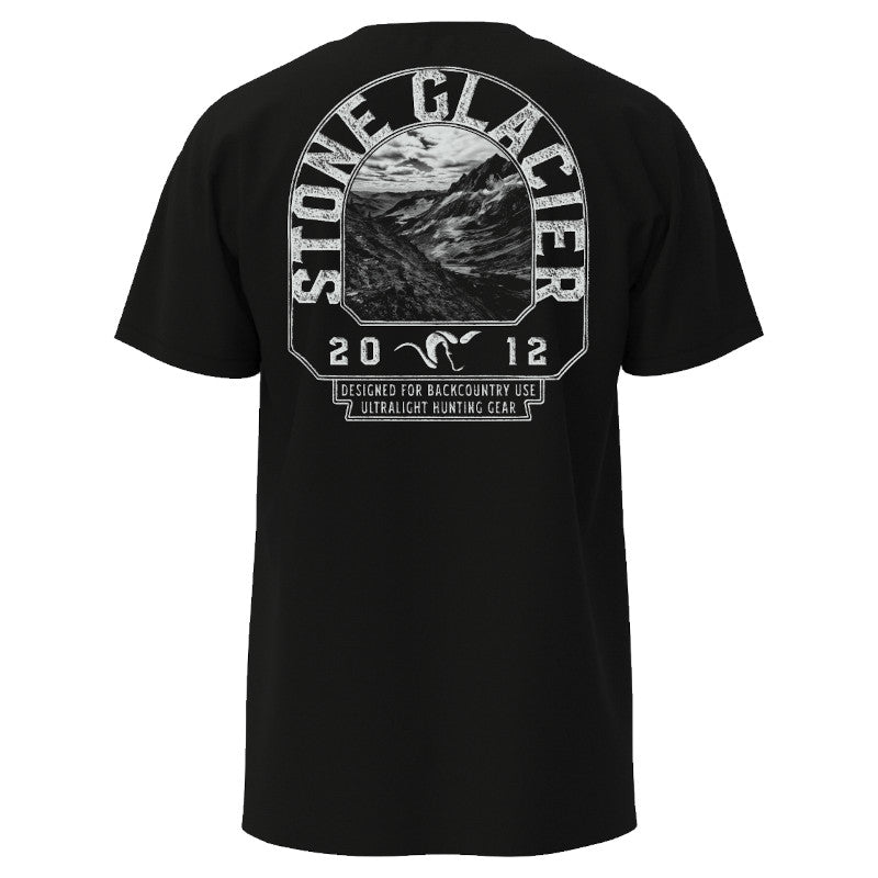 Stone Glacier Basin T-Shirt, Black, back