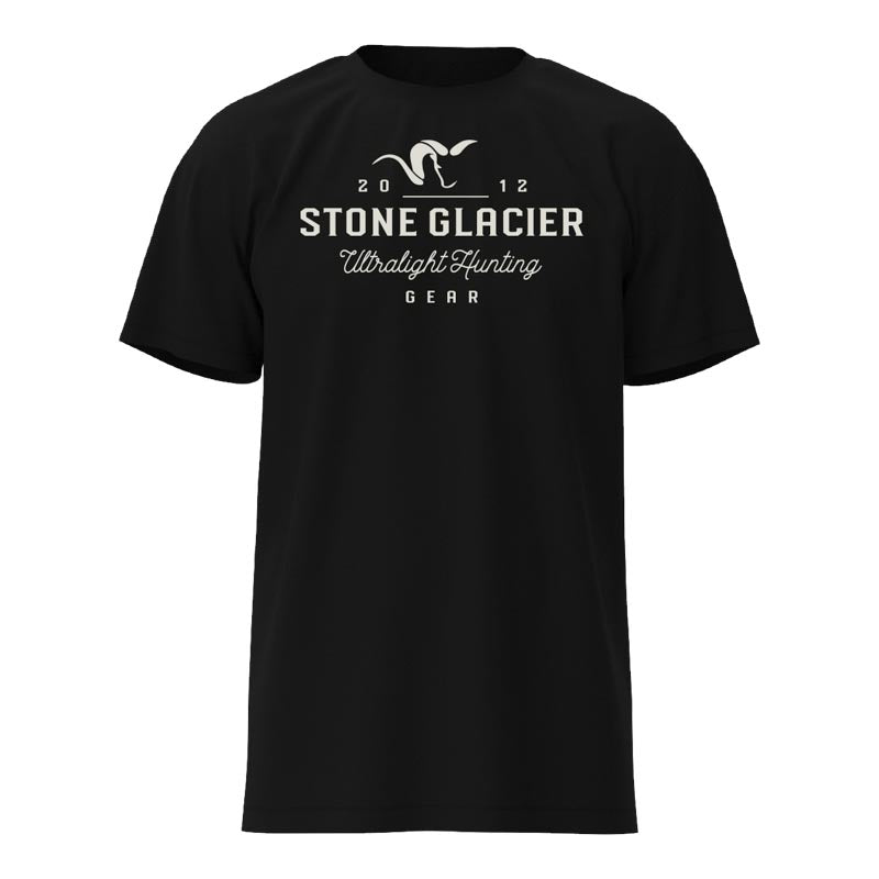 Stone Glacier Ultralight T-Shirt, Black, front
