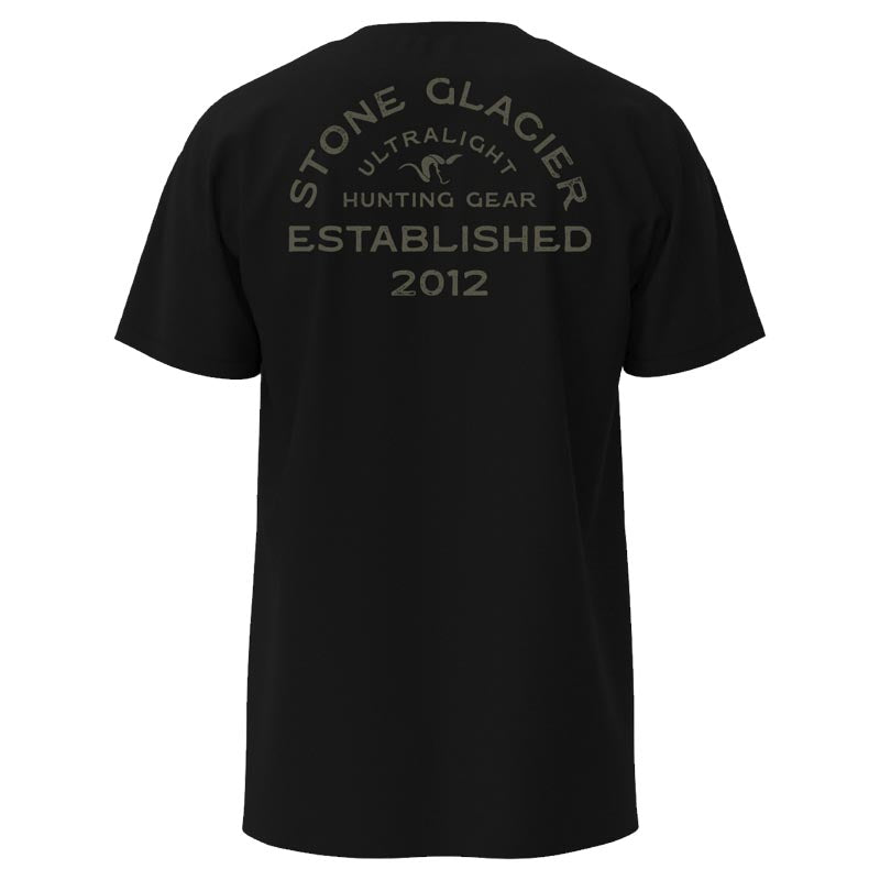 Stone Glacier Established T-Shirt, Black, back