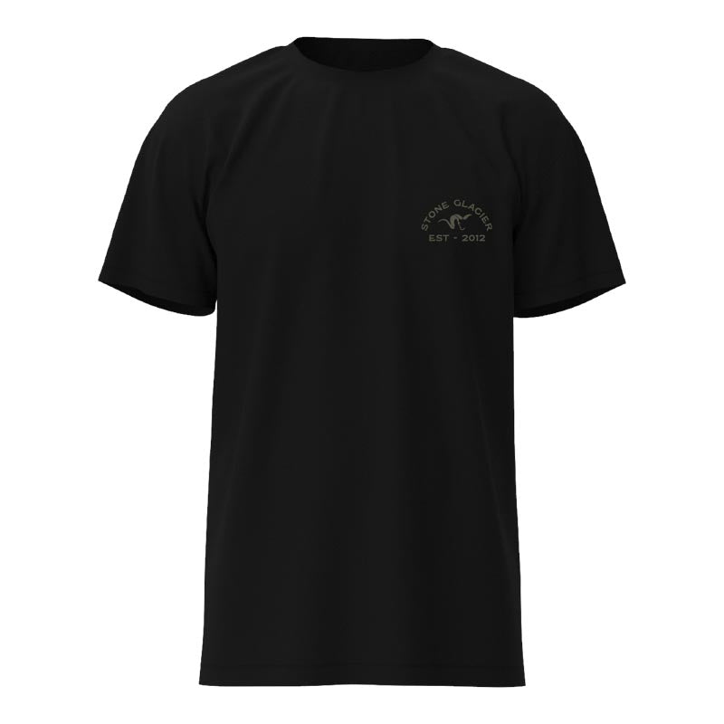 Stone Glacier Established T-Shirt, Black, front