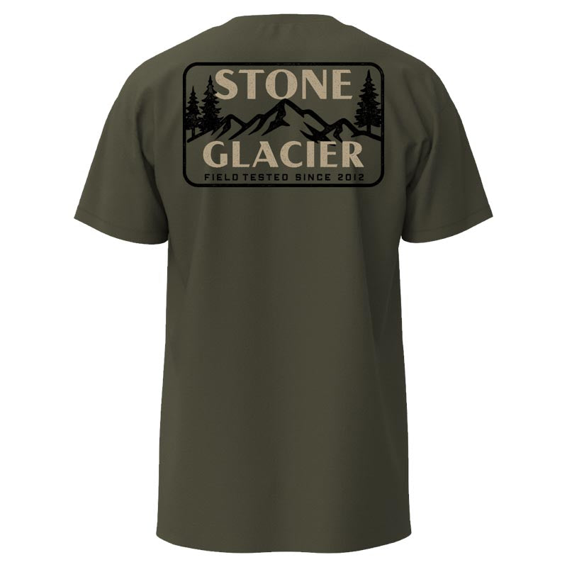 Stone Glacier Ridge T-Shirt, Army Green, back