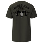 Stone Glacier Ram Skull T-Shirt, Military Heather back