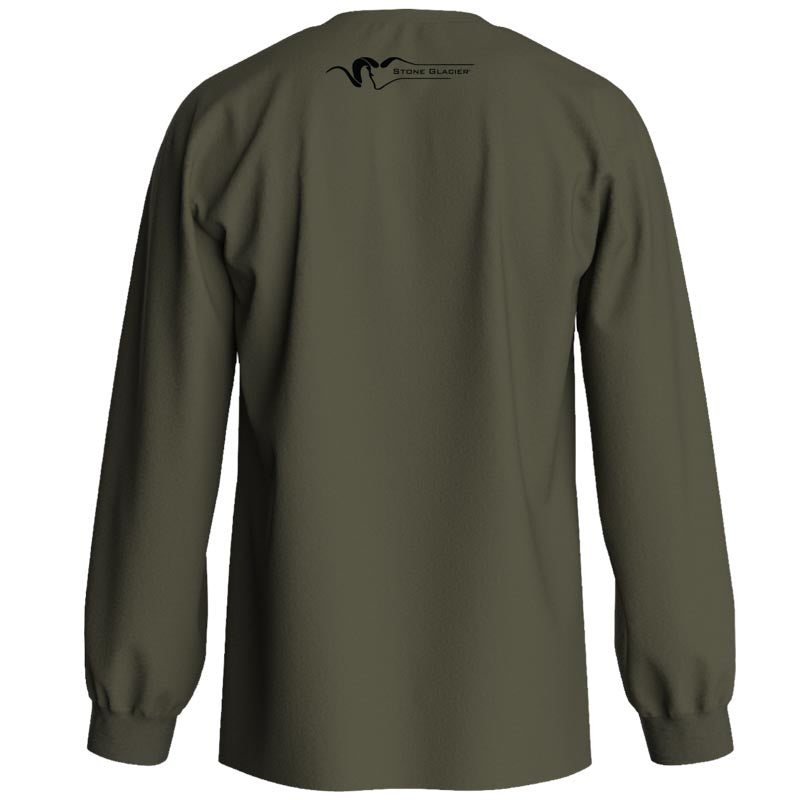 Stone Glacier Ram Long Sleeve T-Shirt, Army Green back