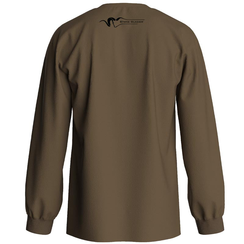 Stone Glacier Classic Long Sleeve T-Shirt, Teak, back