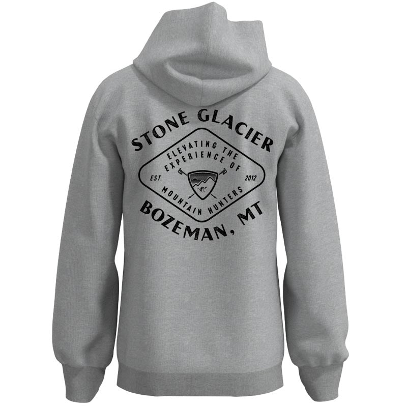 Stone Glacier Crest Hoody, Athletic Heather back